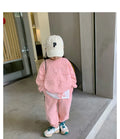 2026 Spring Children's Spring Clothes Round Neck Long Sleeve Sweater Boys and Girls Trendy Baby Stylish Children's Clothing 2PCS