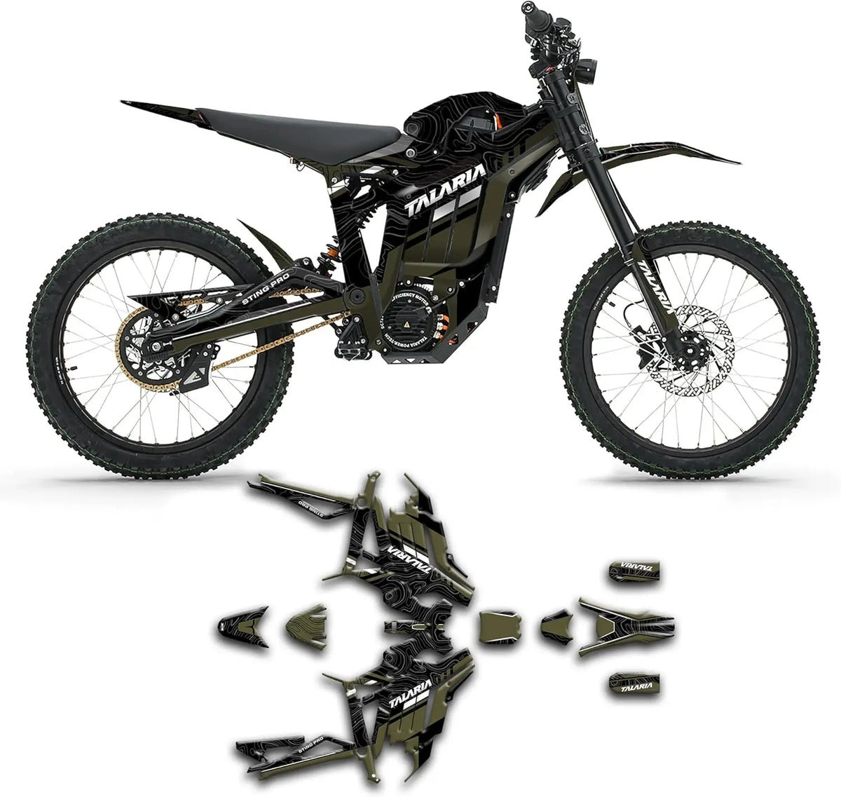 Talaria Sting MX5 Pro Graphic decal Electric dirt bike stickers body decoration protection sticker film decal mod  Graphics