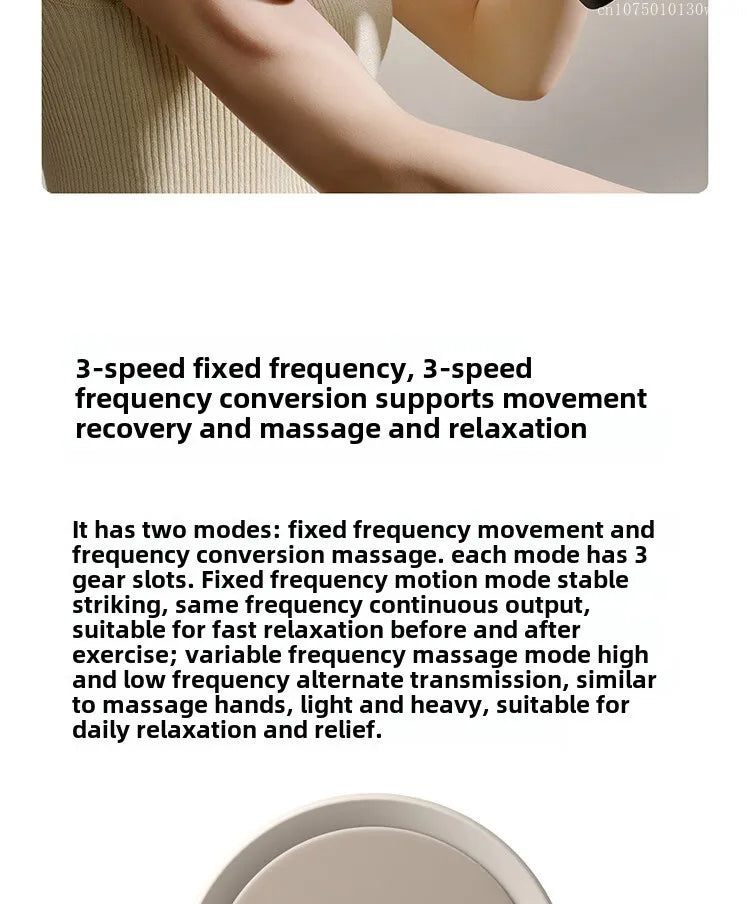 Mijia Fascia Gun 3 Muscle Massage Gun Dual Mode 3 Massage Heads 25KG Thrust Shoulder and Neck Relaxation Massage Driver