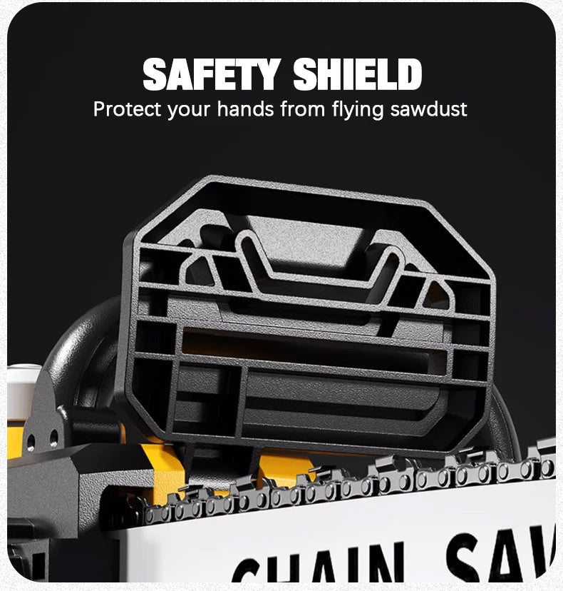 12-inch Two-hand Brushless Electric Chain Saw Automatic Lubrication System Portable Garden Logging Tool For Dewalt 20v Battery