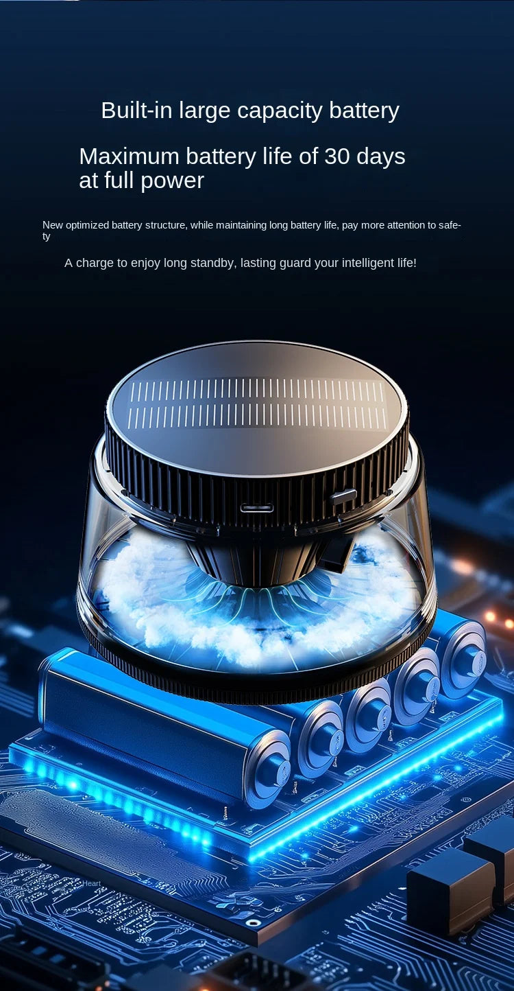 New High-end Cloud Car Solar Aromatherapy Light Luxury New Lasting Fragrance Men's Car Perfume Fog