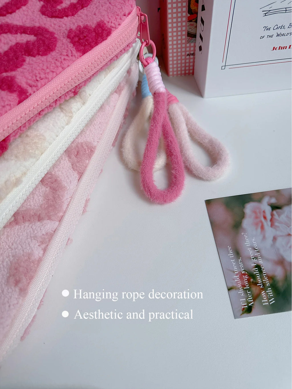 Plush Love Heart Laptop Bag iPad Tablet Bag 11/13/ 15inch Laptop Storage Bag