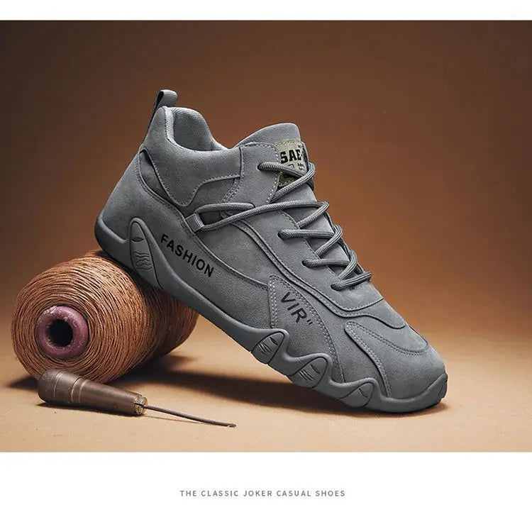Ankle Boots for Men 2025 Spring Man Casual Sneakers Non Slip Khaki Work Mens Shoe Short Boots Loafers Lace Up Zapatillas Hombre