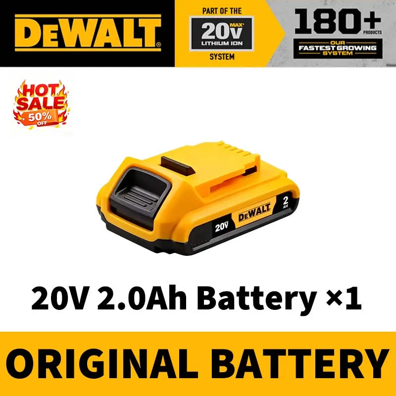 100% Genuine DEWALT 20V Max 2/5/6/9Ah Battery Charger Combo Li-Ion XR Series for Power Tools Battery DCB200,DCB202,DCB205,DCB206