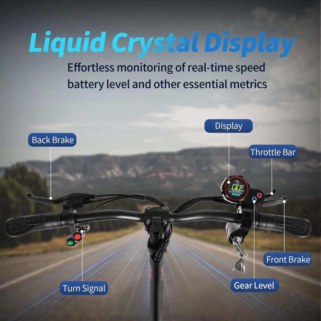 Heavy Duty X1 Electric Scooter 1000W Brushless Motor 100KG Max Load 35KM Range Dual Shock Absorption and Foldable Frame