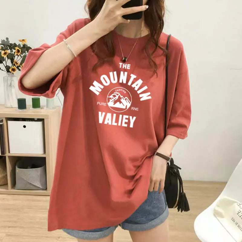 Women's Maternity Postpartum Wear Feeding Clothes Short Sleeved Pregnant Woman Loose Top Maternity Clothes Nursing T-Shirt