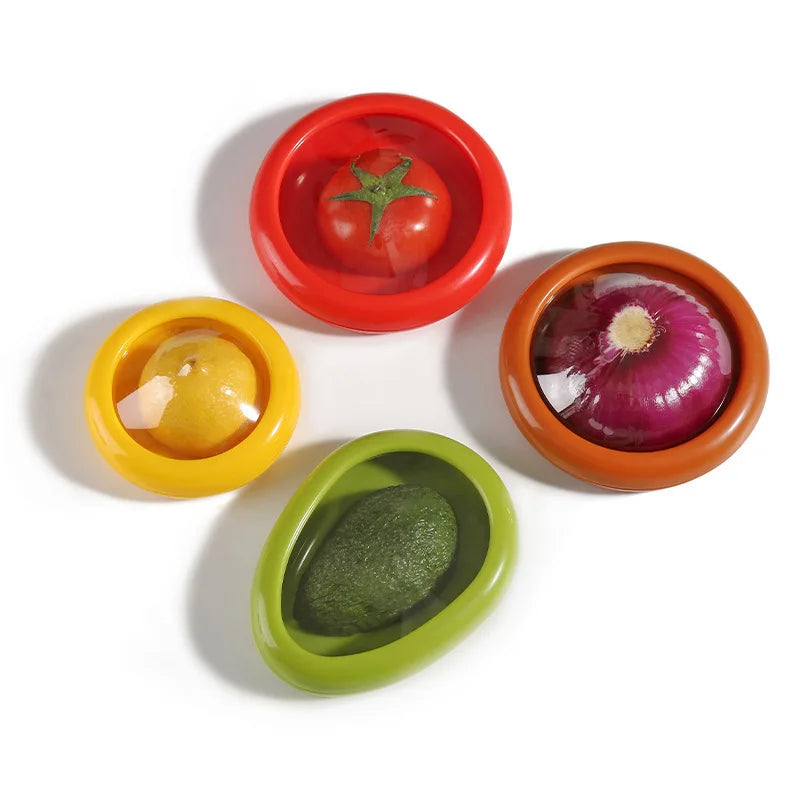 4 styles Kitchen Transparent Reusable Airtight Fresh Storage Storage Box for Fruits and Vegetables Easy to Clean Kitchen Gadgets