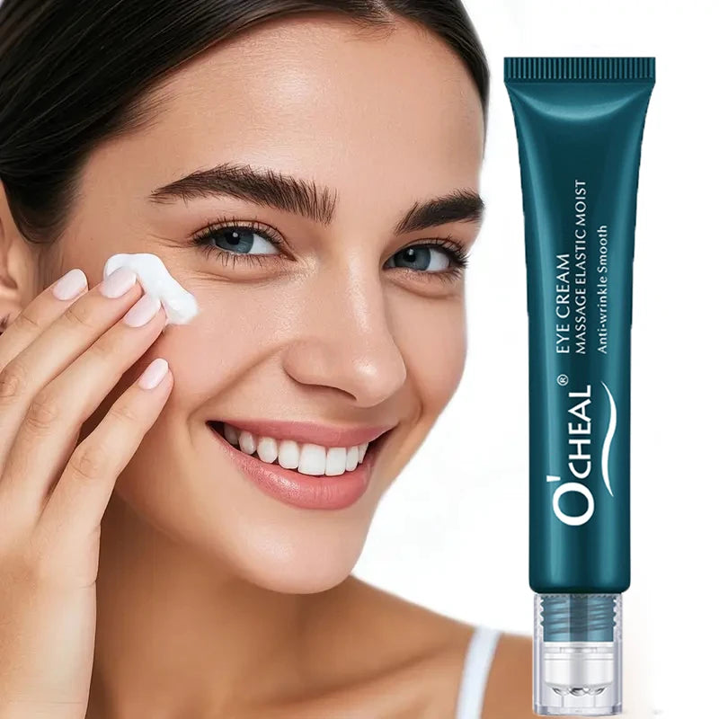 Massage Hydrating Eye Cream, Moisturizing and Firming, Contains Hyaluronic Acid and Glycerin, Suitable for All Skin Types