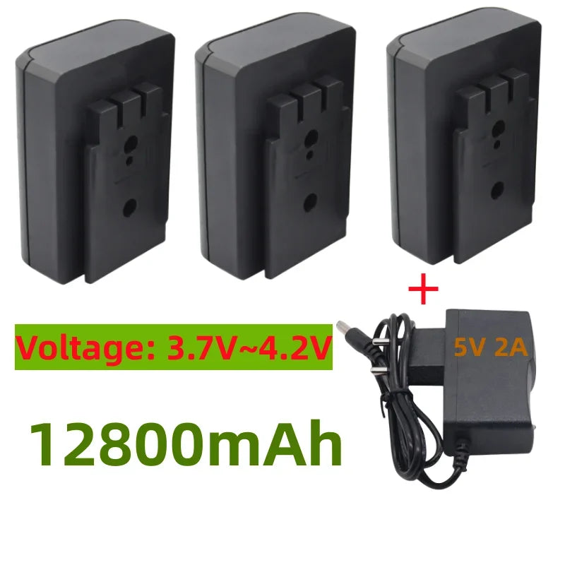 12800mAh Li-Ion Rechargeable Battery Laser Grade for Cross Laser Level Vertical & Horizontal Green 4D Self-Leveling Laser Line