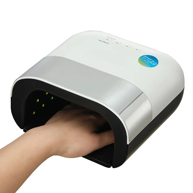 UV LED Cordless Manicure Lamp, UV Lamp for Gel Nail 4 Smart Toe and Nail Timer and Sensor Manicures with Settings