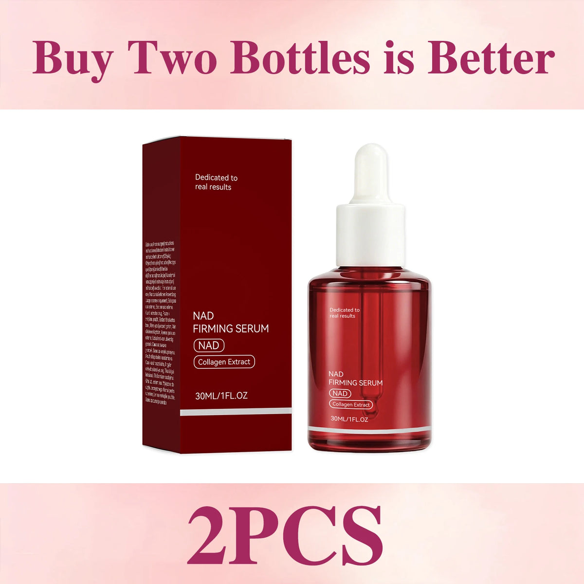 NAD+ Firming Facial Serum Collagen Peptide Essence Reduce Wrinkles Fine Lines Improve Skin Elasticity Hydrating Anti-Aging Serum