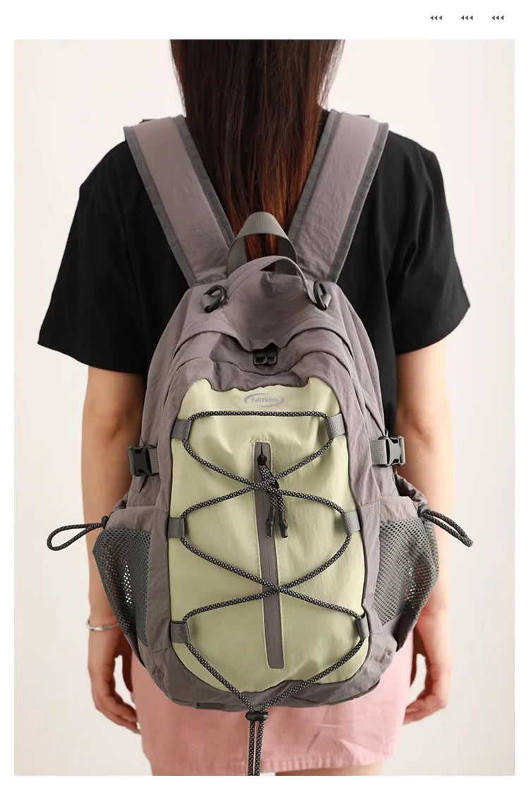Small Outdoor Travel Backpack for Women, Lightweigh Waterproof Hiking and Mountaineering BackpackJunior High School Bag Student