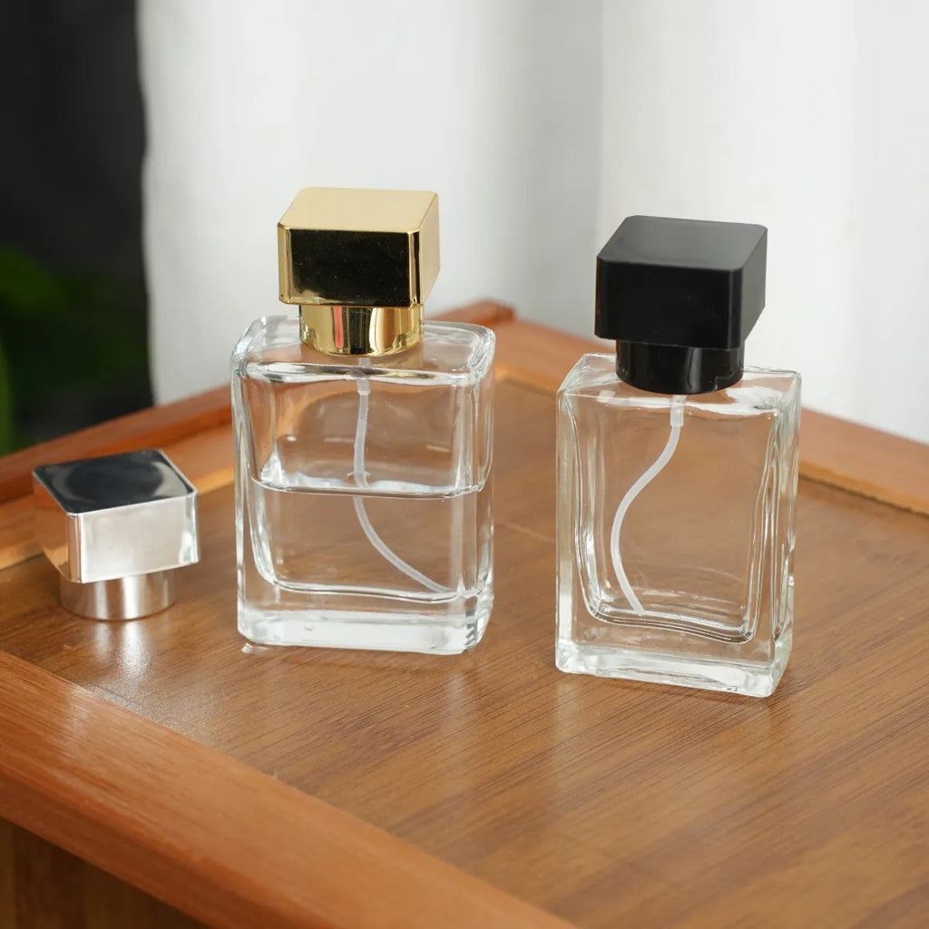 1pc Glass Refillable Perfume Bottle, 30ml/50ml Fine Mist Perfume Atomizer, Portable Cosmetic Sample Container, Travel Accessory,