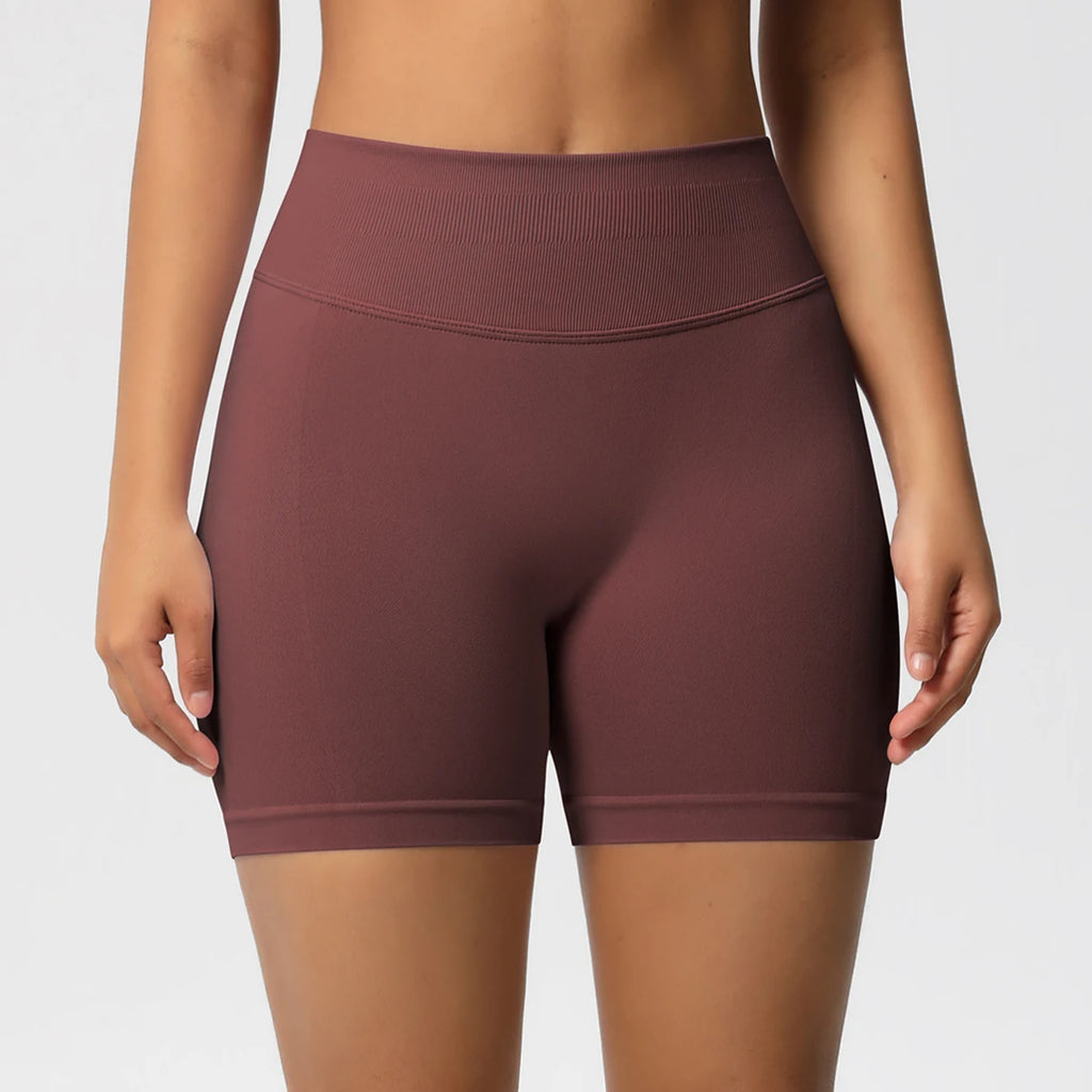 Women Shorts Low Ribbed Waist Band Yoga Shorts Seamless Scrunch Bum Workout Gym Shorts Booty Hight Stretch Running Shorts