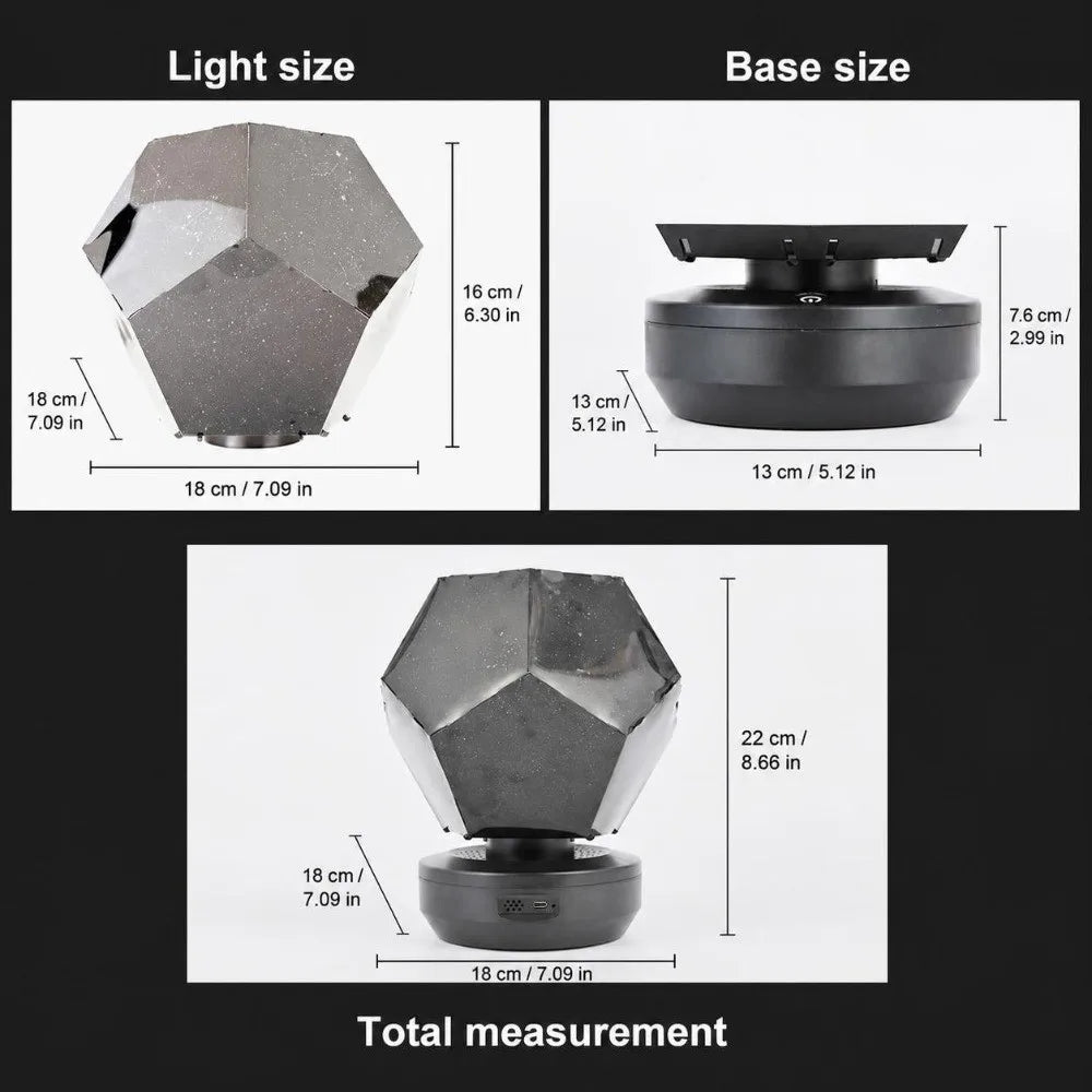 3D Projection Star Projector Light ABS And PET Material DC 5V Starry Night Lamp USB Powered Easy Assembly Planetarium Light