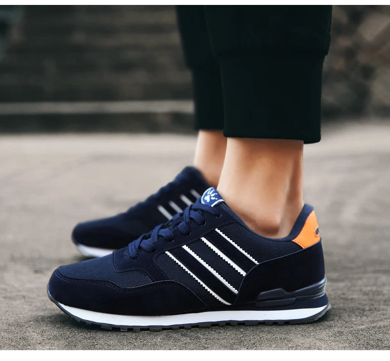 High Quality Men's Sneakers Leather Casual Shoes Autumn 2024 New Breathable Men Shoes Tenis Male Flat Shoe Zapatillas Hombre