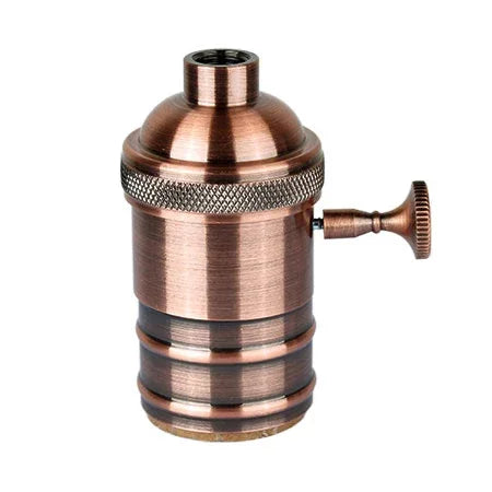E27 Lamp Holder Vintage Edison Bulb Base Screw Bulb Base Aluminum Light 110V 220V Socket Industrial Retro Pendant Lampholder