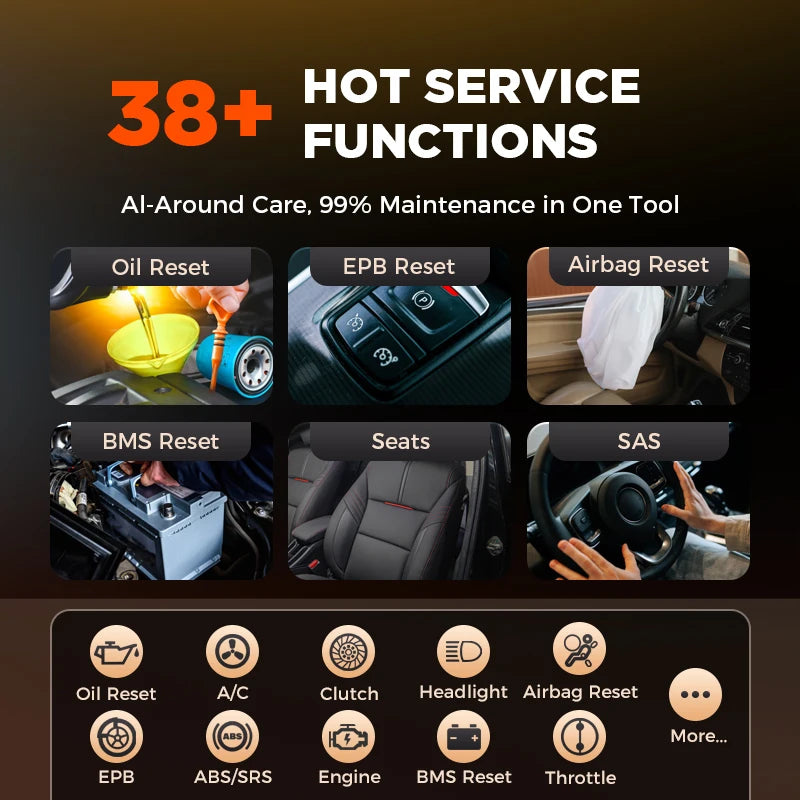 OTOFIX D1 Lite Bluetooth Car Diagnostic Tool OBD2 Scanner Bi-Directional Automotive Scan Tool 2 Years Free Update Active Test