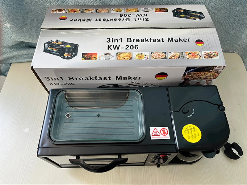 Factory direct sales Spot 3 in 1 Breakfast Station Oven Coffee Machine Household Multifunctional 3 in 1 Breakfast Machine