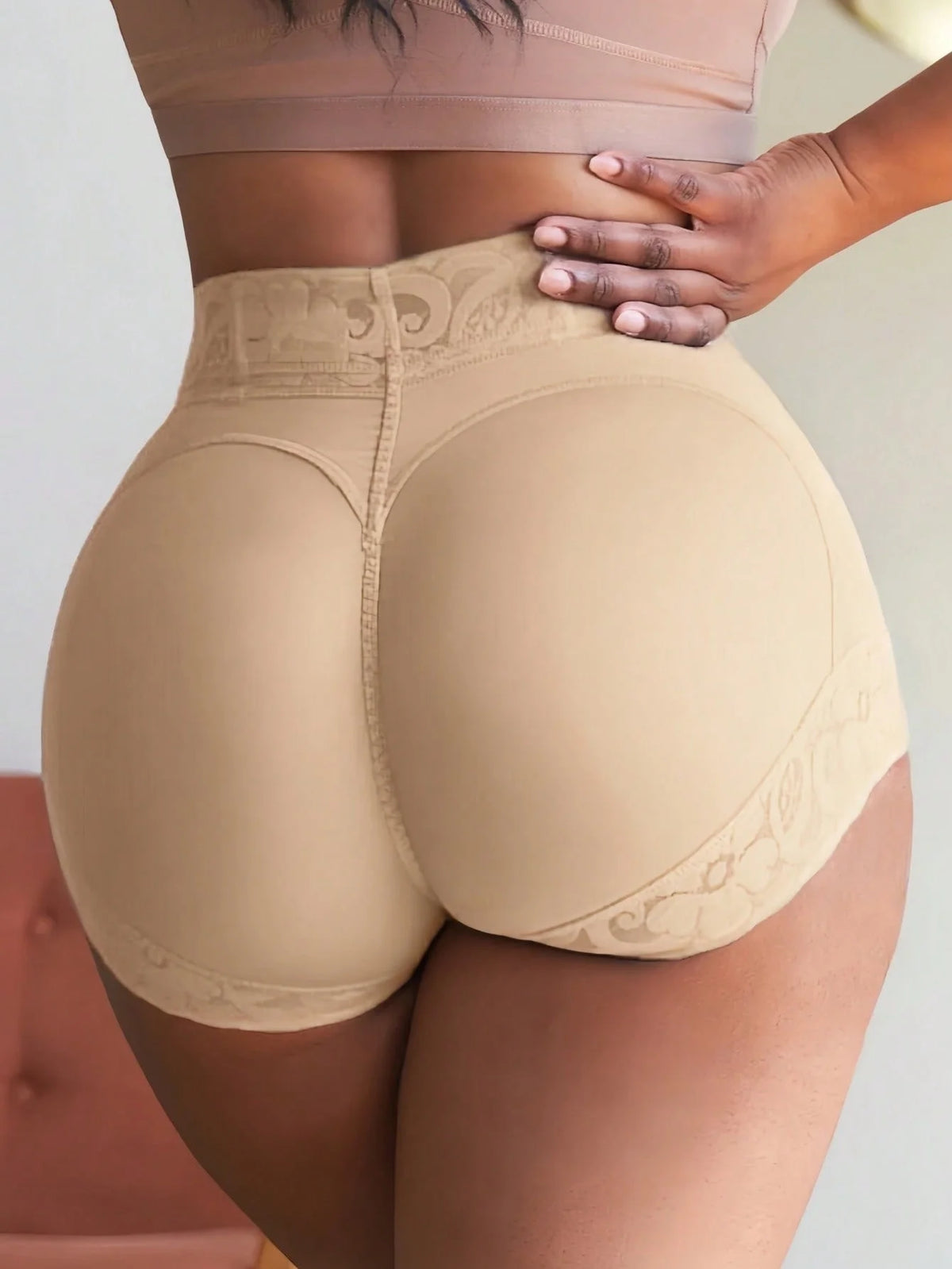 1pc Women High Waist Slimming Control Tummy Shaper Pants, Suitable For Multiple Occasions