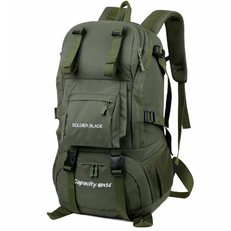 40L Travel Tactical Backpack Men Women Outdoor Travel Cycling Large Capacity Waterproof Lightweight Weight-Lifting Hiking Bag