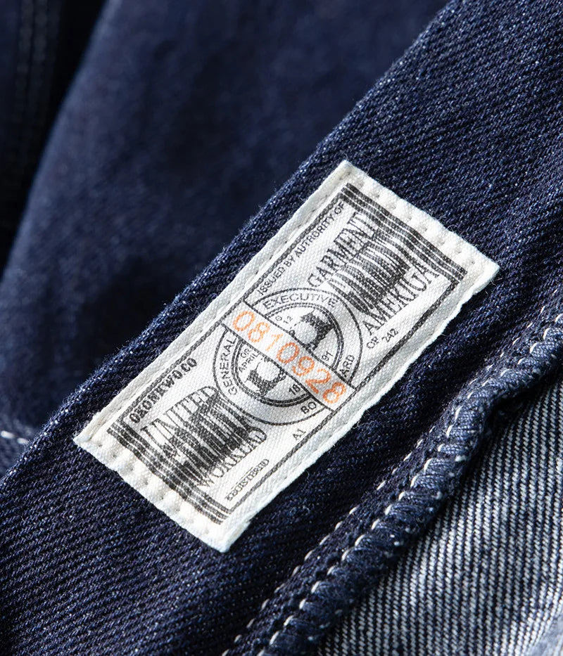 3903 Good Quality Striped Jeans For Man Multi Pockets Cargo Style Straight Casual Loose Trendy Streetwear Boyfriend Denim Pants