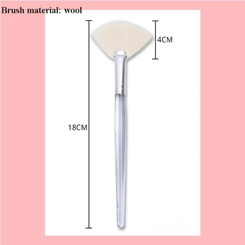 Facial Cleanser Brush Soft Face Massage Fan Wash Brush Pore Cleanning Exfoliating Beauty Face Mask Brush Portable Skin Care Tool