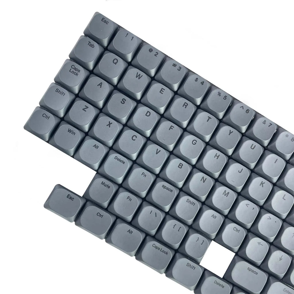 75-Key Ultra-Thin PBT Keycaps, Low Profile MX Stem PBT Material Dye-Sub for Corne Sofle Lily VELVE L-P Symmetric Split Keyboards