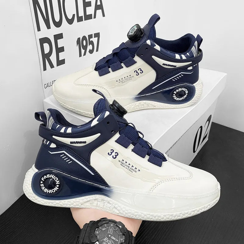 Trendy Men's Sports Running Shoes Designer New Rotating Buckle Comfortable Casual Sneakers Outdoor Basketball Shoes Tennis Shoe