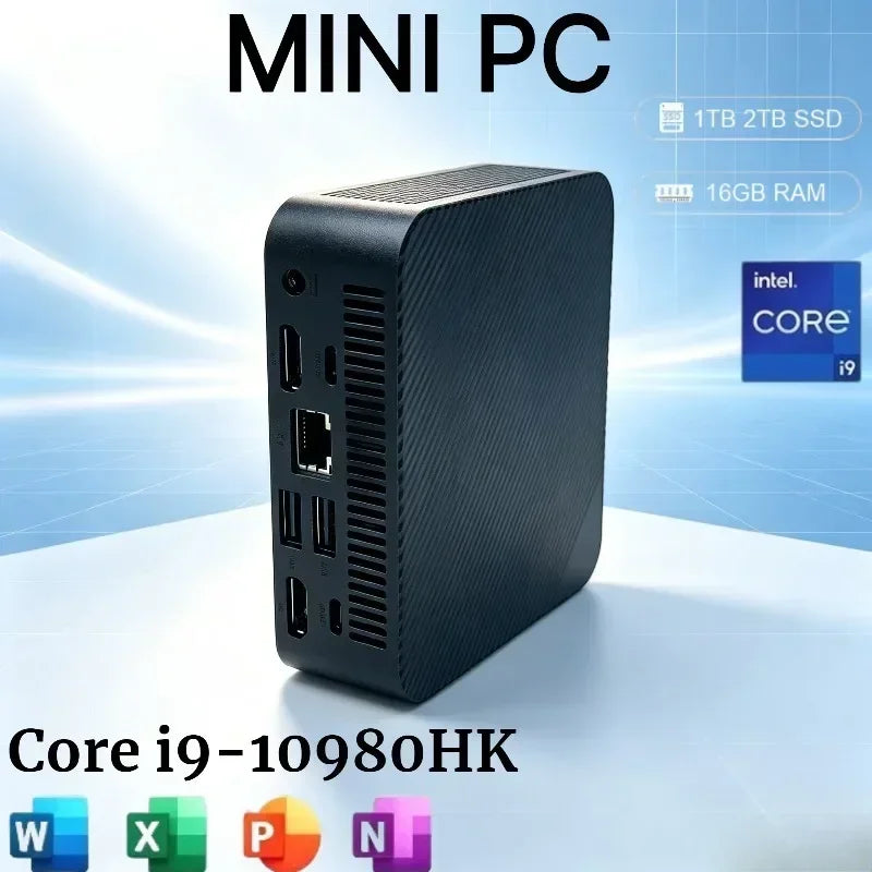 Intel Core I9-10980HK 16GB RAM 2TB SSD FHD Bluetooth WiFi6 Gaming Office 4K HDMI 2026 NEW Fast Mini PC Gamer Portable Computer