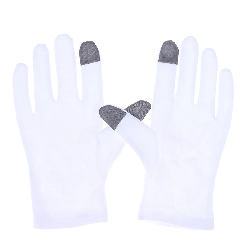 Soft Cotton Moisturizing Gloves For Dry Cracked Hands Bedtime Spa Treatment Lotion Locking Exfoliating