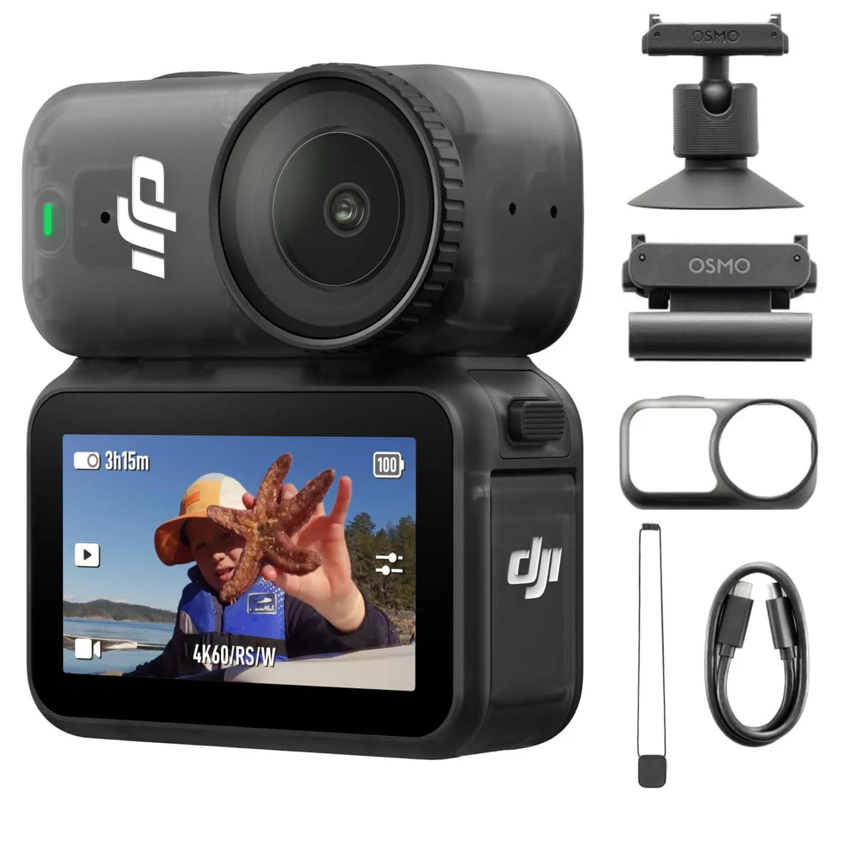 All New DJI Osmo Nano Standard Combo, 4K Wearable Camera, 1/1.3″ Sensor 1/1.3″ Sensor | 4K/60fps & 143° Wide FOV | 200-Min Battery | Swift Content Transfer | Magnetic Wearable Design