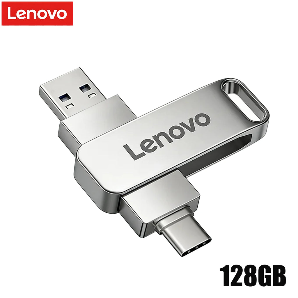Lenovo OTG Pen Drive 1TB High Speed USB 3.2 Flash Drives Metal Type-C Pendrive 512GB Waterproof Stick For Phone Computer