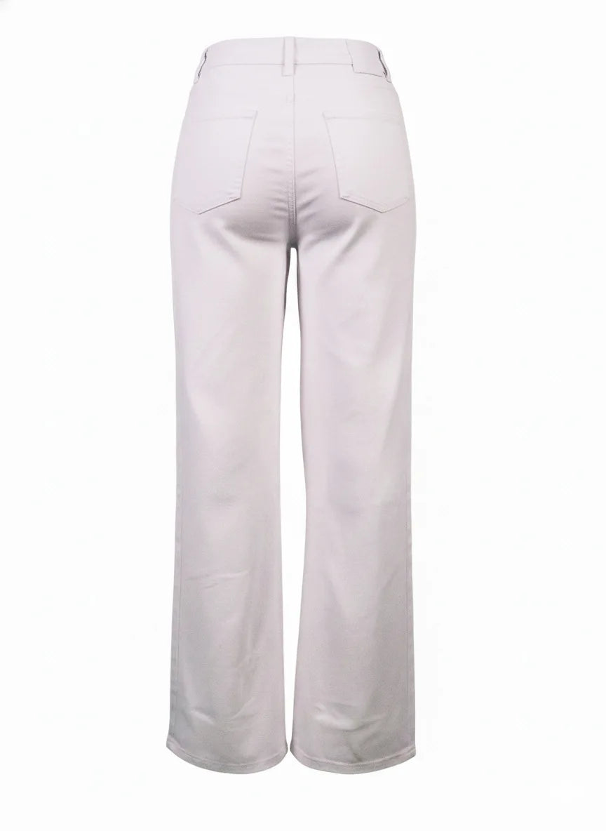 2026 New Style Denim Trousers for Women Washed Straight Trendy Long Ripped Jeans Xintang