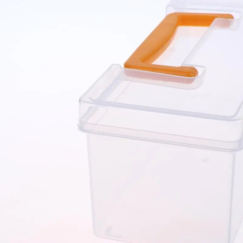 ✔Professional Tool Organizer Set,Transparent Parts Storage With Dividers-Portable Case For Kitchen Condiment Storage