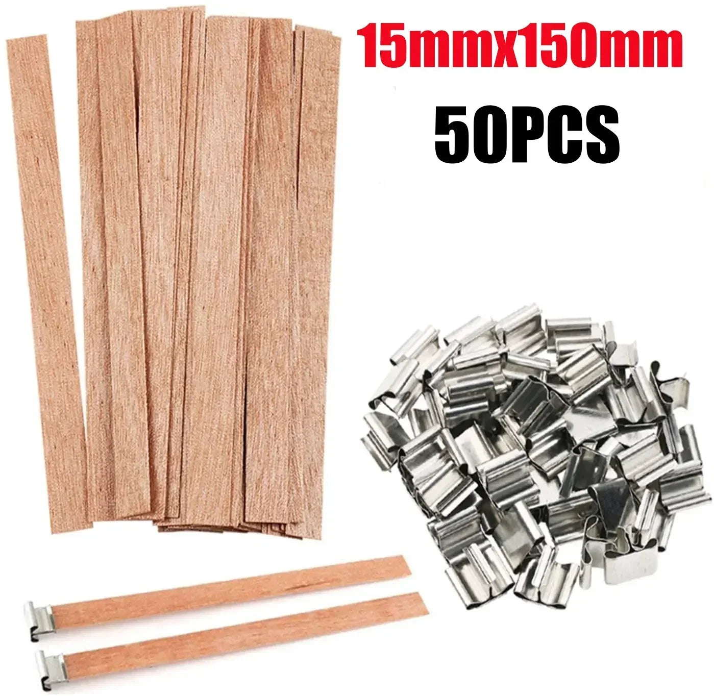 Handmade Soy Wax Candle Wooden Wick DIY Aromatherapy Candle Single Direction Wick Paraffin Wax Candle Crafting Guide