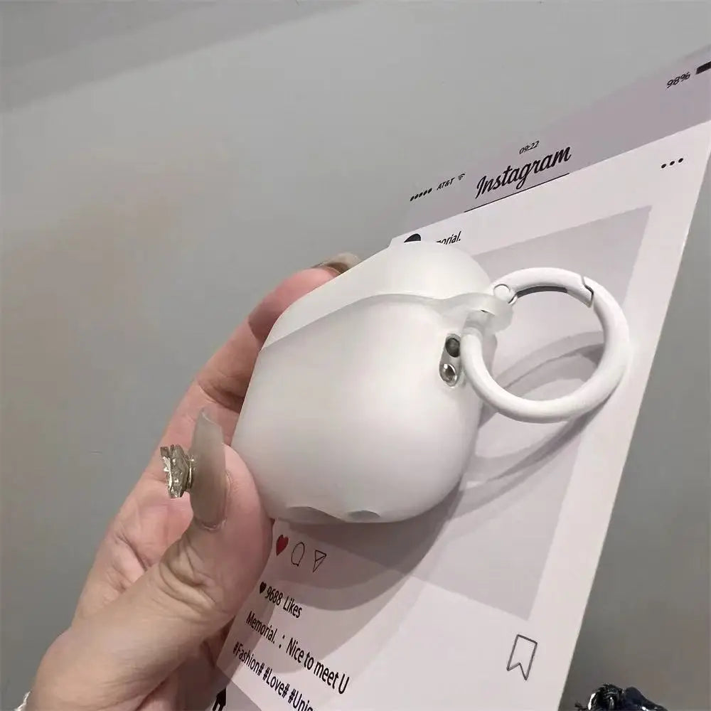 Simple Matte Transparent White Earphone Case for Airpods Pro 2 Pro3 TPU Shockproof Safe Protective Cover for Airpods 4 3 2 1