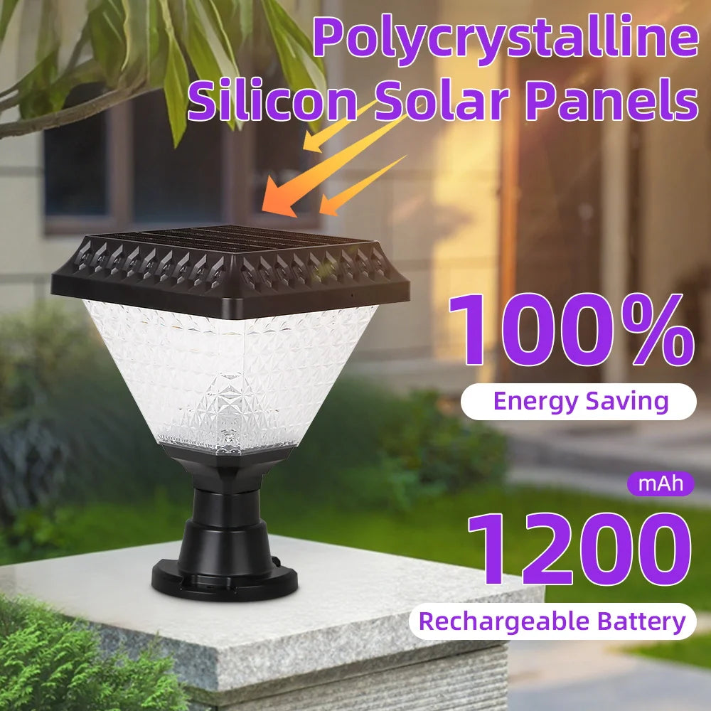 Outdoor Garden Solar Lights With Remote Control RGB Lights LED External Sunlight Lamp Garden Decoration Lighting Accessories