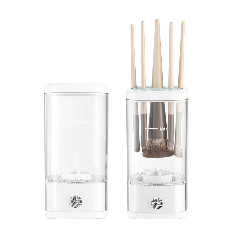 Automatic Makeup Brush Cleaning Machine Electric Cosmetic Tool with Storage Case for Powder Puff Sponge Lazy Beauty Essential