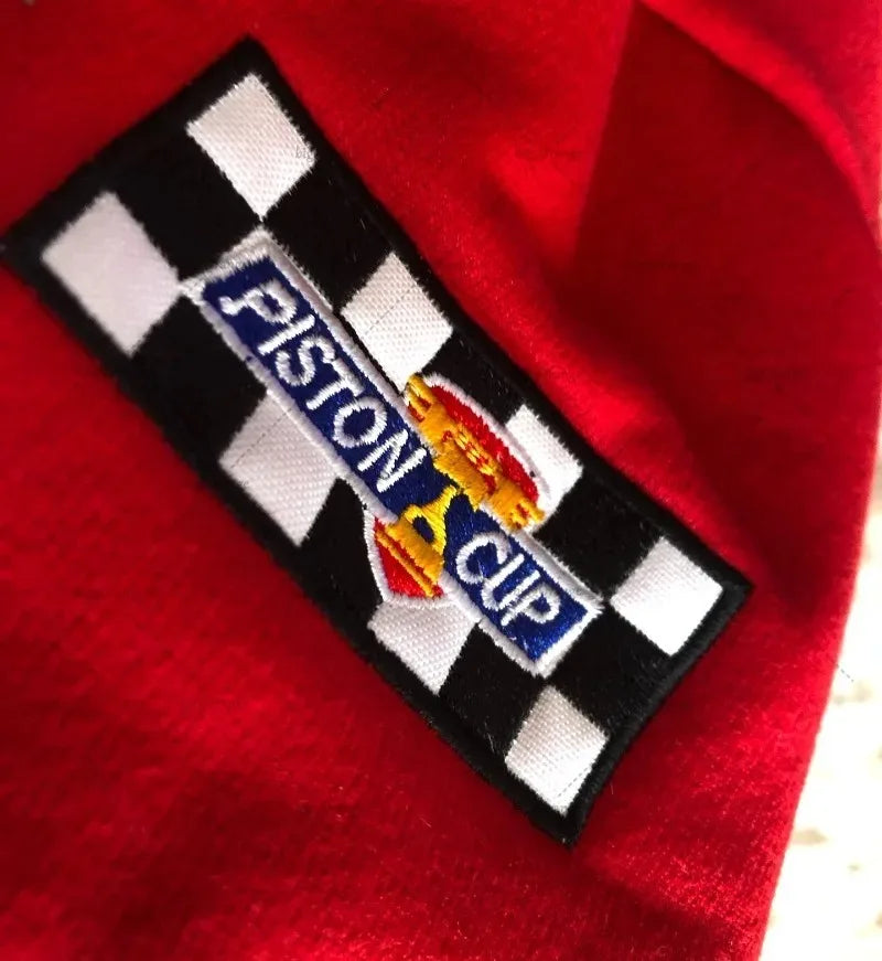 Y2K New American Fashion Letter Embroidery Oversized Red Spliced jacket Men Harajuku Casual Button Racing Baseball Uniform