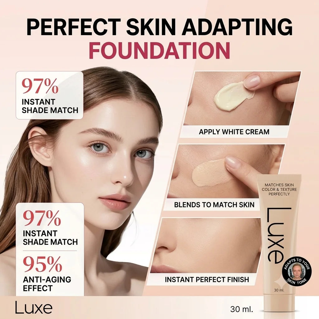 K-Beauty Self-Adjusting Flawless Skin Foundation Velvet Hydrating Concealer Perfector All-Day Wear Maximum Full Coverage Makeup