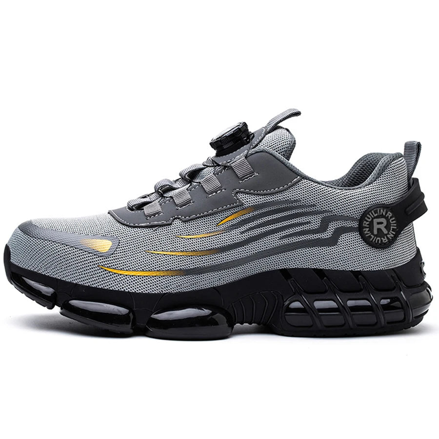 Indestructible Steel Toe Protective Safety Shoes Slip Resistant Abrasion Resistant Work Shoes Men Tough Comfortable Sneaker ﻿
