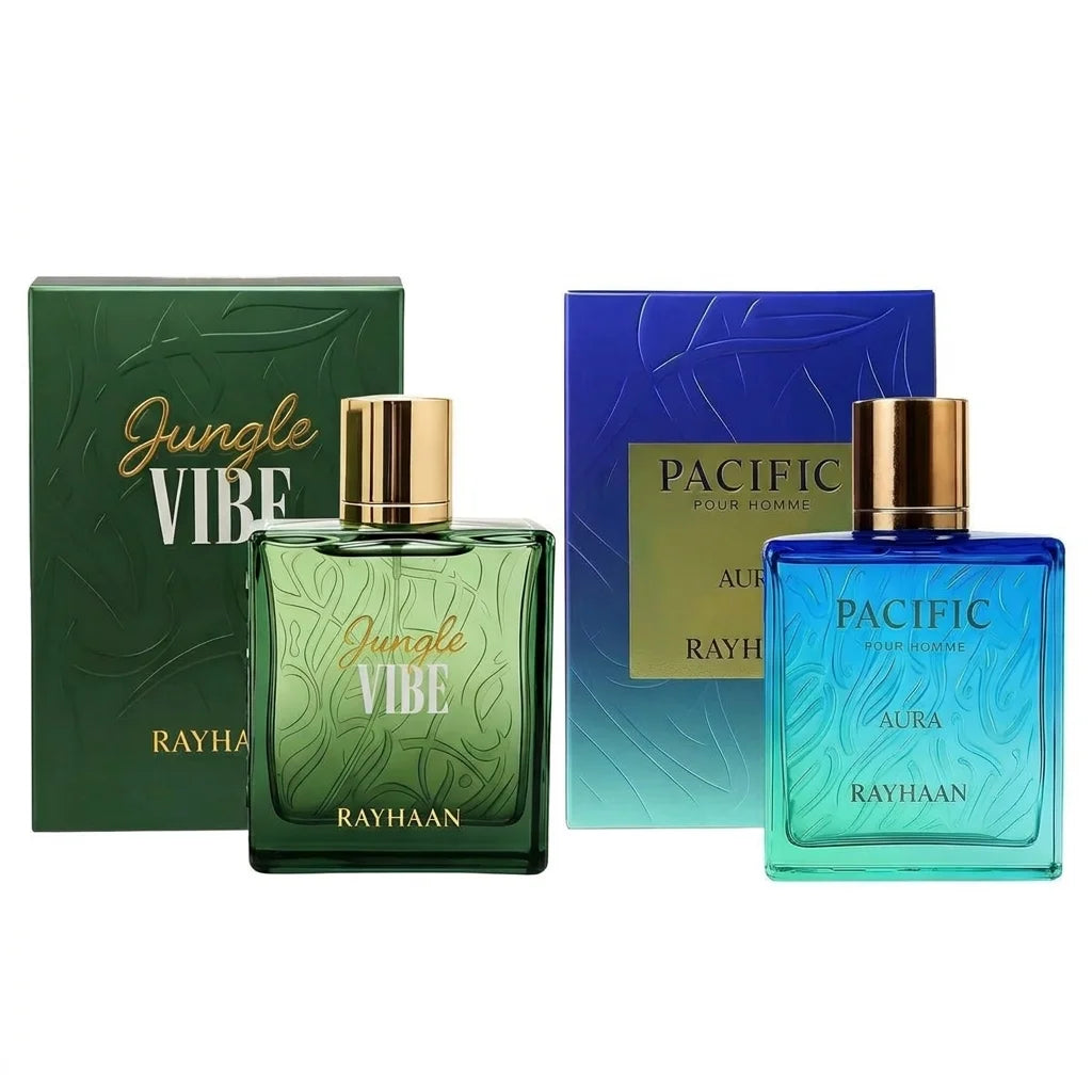 Jungle Vibe Tropical Vibe Pacific Aura Fresh Wave Men's Perfume Eau de Parfum Long Lasting Fragrance For Him Daily Wear