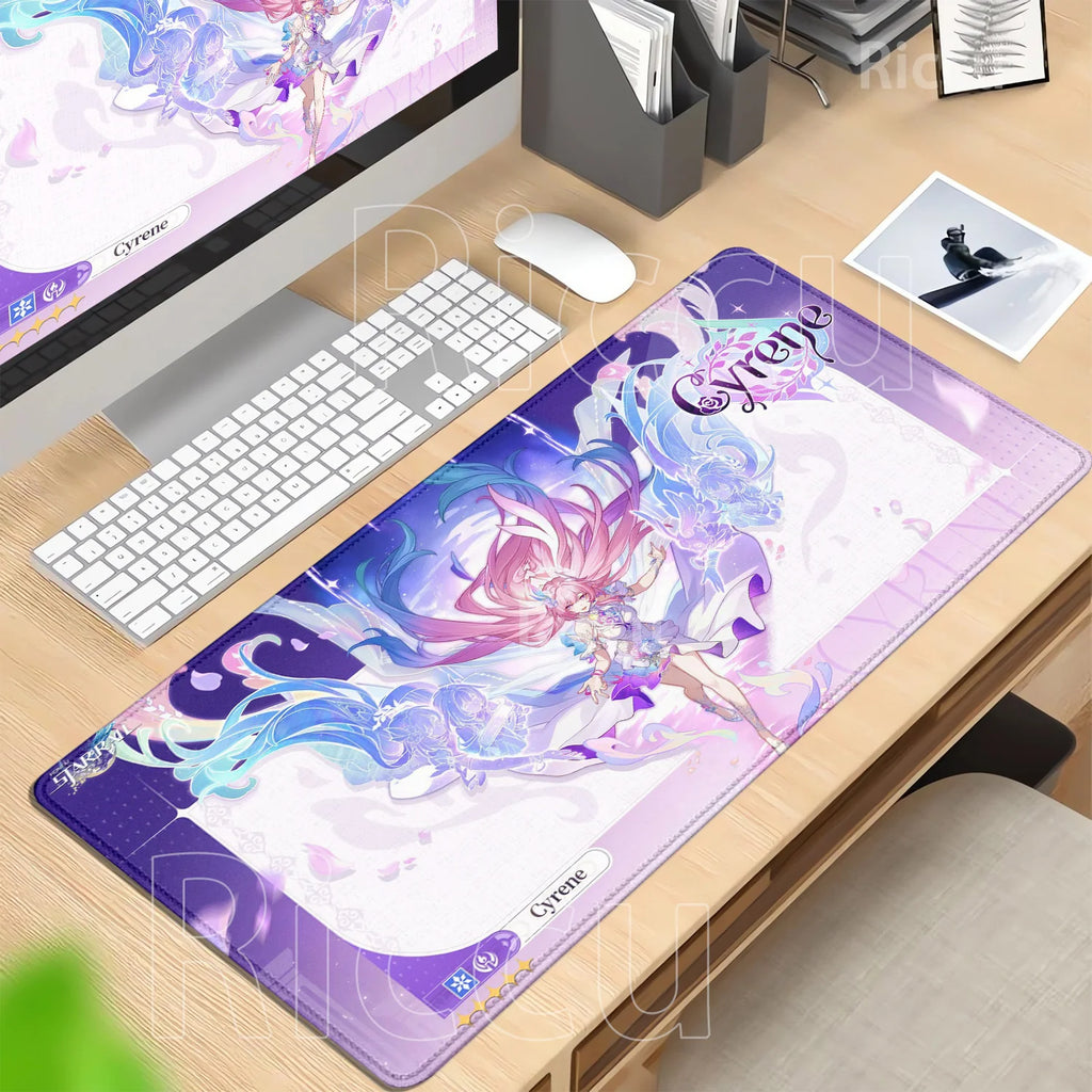Mouse Pad Honkai Star Rail Cyrene HD printing Pretty Gaming Lock Edge Large Rubber Anime kawaii Mousepad Laptop offices Desk Mat