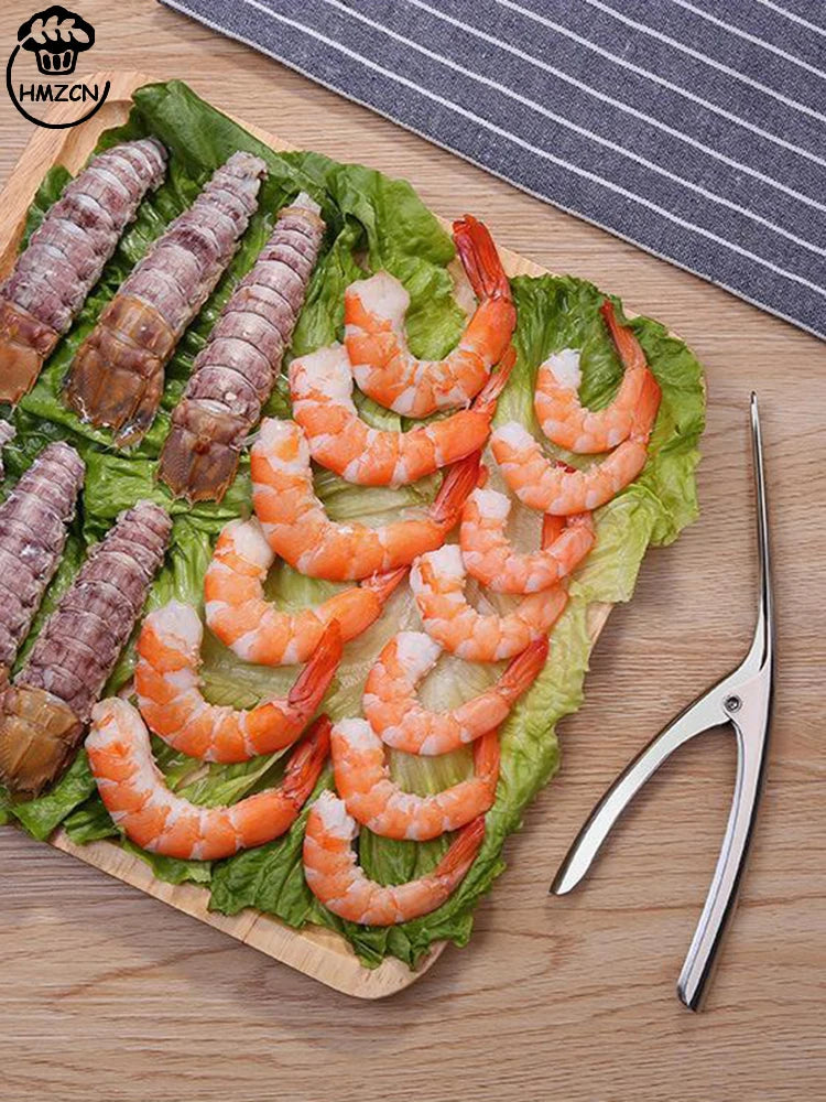 Kitchen Accessories Shrimp Peeler Stainless Steel Seafood Cooking Tools Creative Convenient Shrimp Peel Device Kitchen Gadgets