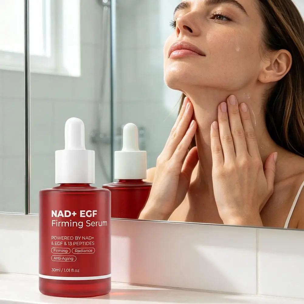 30ml NAD+ EGF Firming Serum 13 Peptides Radiance Anti-Aging Brighten Skin Tone Essence Improve Skin Elasticity Fine Lines Serum