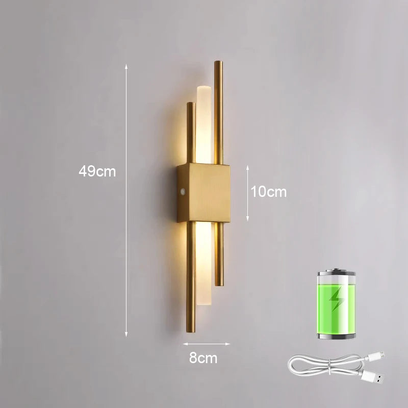 Modern LED Wall Lamp Indoor Lighting Bathroom Wall Sconces Light Fixture Living Room Corridor Bedroom Decoration Wall Lights
