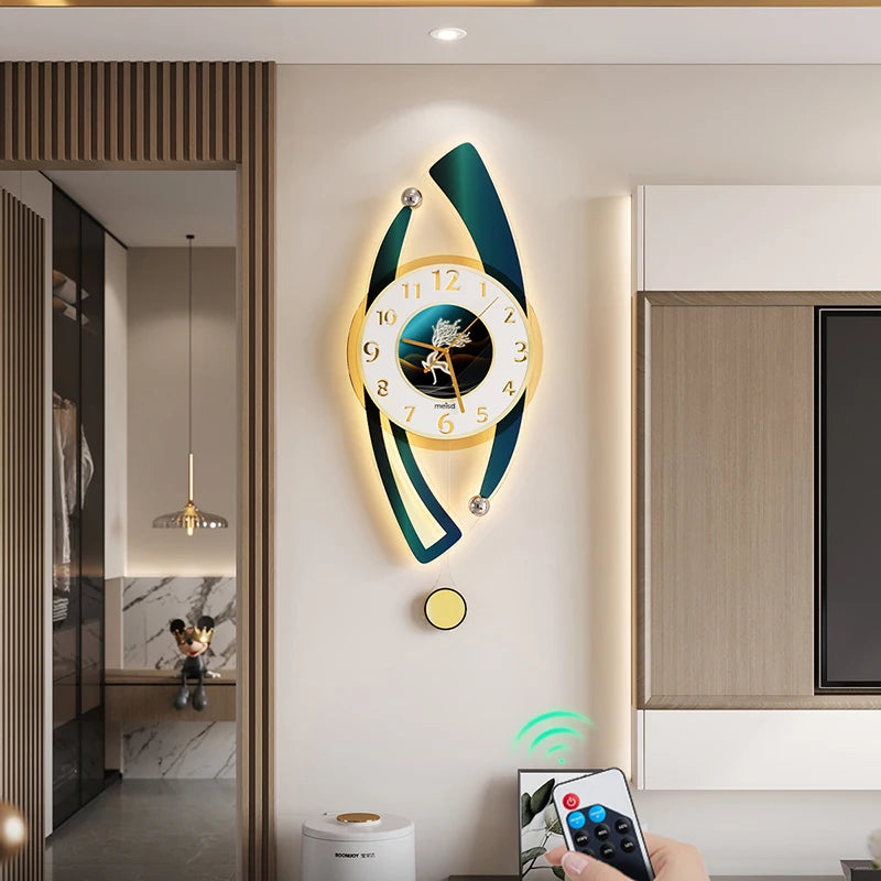 Interior Korean Wall Clocks Aesthetic Bedrooms Creative Minimalist Wall Watch Restaurant Digital Reloj De Pared Home Design