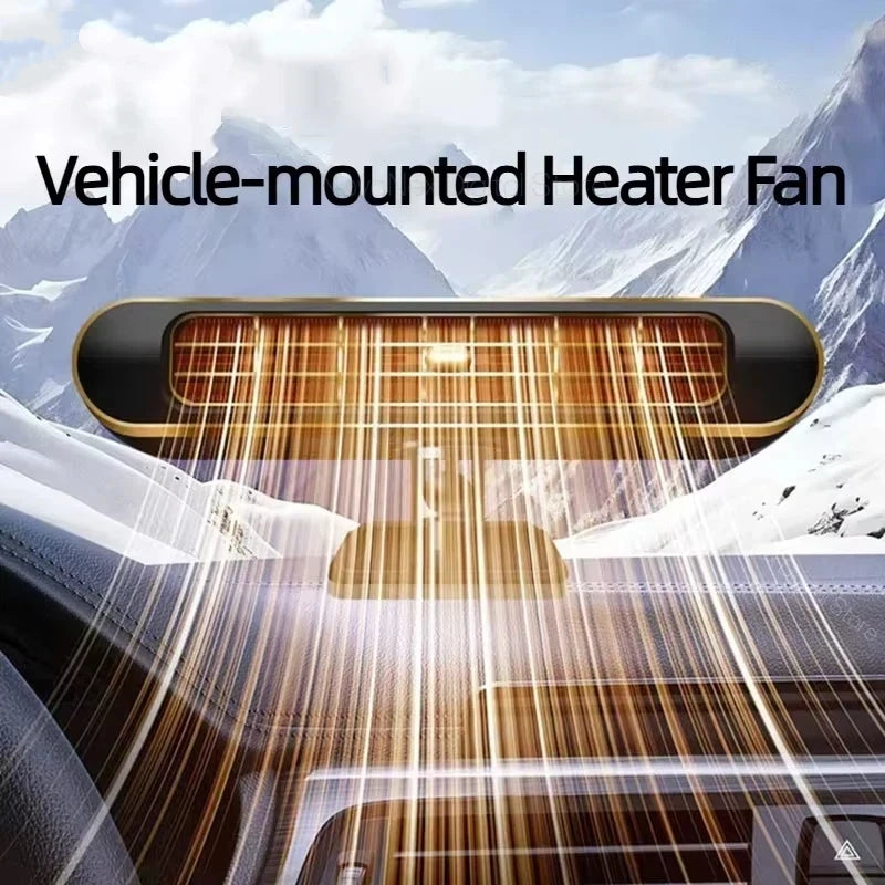 Electric Car Heater Air Cooler Fan 12V Portable Demister Defroster Heating Fan 200W Dryer Windshield Defogging Accessroie