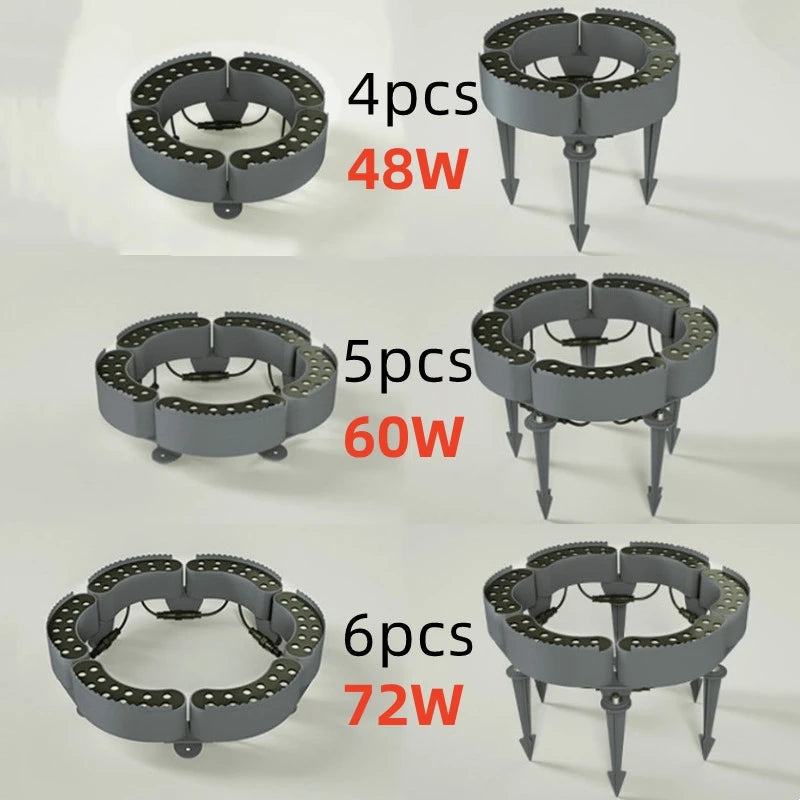 1PCS 12W LED Landscape Tree Light Outdoor Spotlight AC220V DC24V High Power Gazebo Tree Column Garden Illumination
